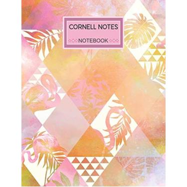 Imagem de Cornell Notes Notebook: College Ruled Cornell Notebook Paper Index and Numbered Page Interior: Flamingo Geometric