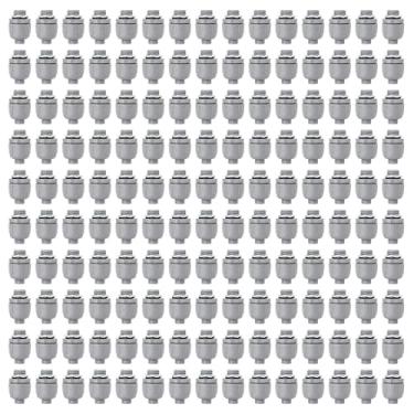 Imagem de Wocloer Conector de conduíte flexível de PVC de 3/10.2 cm, conector reto de 180 graus listado pela UL, conexões de conduíte elétrico não metálico (pacote com 150)