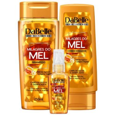 Imagem de Kit Dabelle Tratamento Milagres Mel Shampoo 250ml Condicionador 175ml 