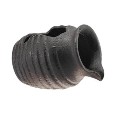 Imagem de Ｂｅｓｇａ de Barro de água Circulante, Fonte de água, Escultura de Fonte, Ornamento de água Corrente, Cerâmica para Vaso Ao Ar Livre, Preto, Tamanho real