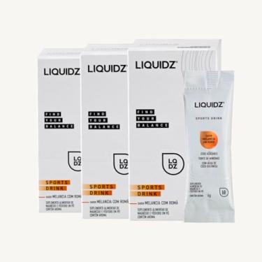Imagem de Kit 3x Eletrólitos LIQUIDZ Cx 14 Doses - Melancia Com Romã