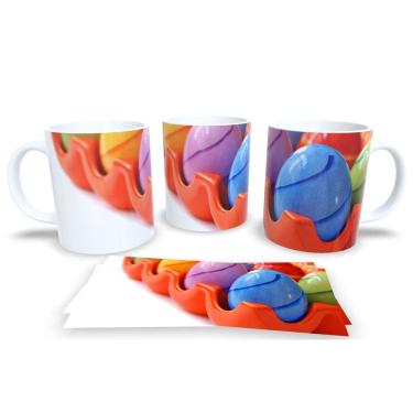 Imagem de Caneca de Porcelana Branca Personalizada Coleção Páscoa