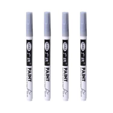 Imagem de Canetas Marcadoras Permanentes - 0,7mm Extra Finas - Preta e Branca - 