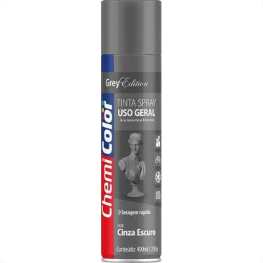 Imagem de Spray Chemicolor Cinza Escuro 400Ml/250G. - BASTON CHEMICOLOR