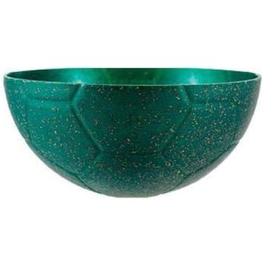 Imagem de Kit 4 Petisqueira Futebol Fibra Madeira Verde 240Ml - Bb Store