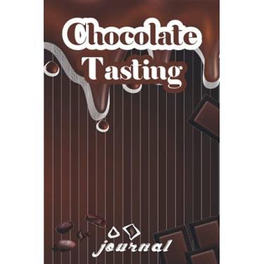 Imagem de Chocolate Tasting Journal: Chocolate tasting theme journal kit gift box, Valentine, Romantic journal page, Chocolate almond milk for Cocoa bombs and ... valentine’s day wine Notebook & Journal.