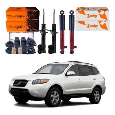 Imagem de Kit Amortecedor Dianteiro Traseiro Santa Fe 2.7 2007 A 2009 - Cofap