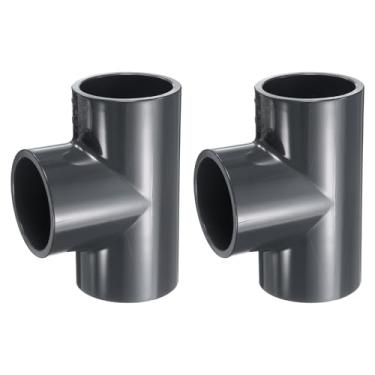 Imagem de HARFINGTON 2 peças de encaixe de PVC 5 cm conector de 3 vias para móveis acoplamento de tubo de grau de construção acessórios de cotovelo para esgoto encanamento tubo de drenagem suprimentos de água