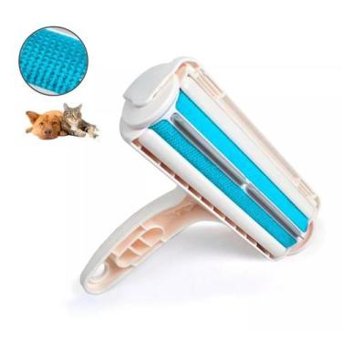 Imagem de Rolo Removedor Tira Pelos Pet Cães & Gatos Sofá Roupa - Fluffie