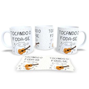 Imagem de Caneca personalizada de porcelana com Coleção Frases Engraçadas, Divertidas, Meme, Humor, Deboche Pack15 (Tocando o foda-se)