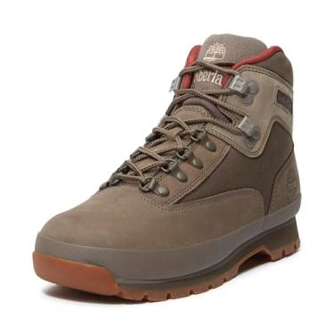 Imagem de Timberland Bota masculina Euro Hiker de couro para caminhada - marrom, Nobuck oliva, 8.5 Wide