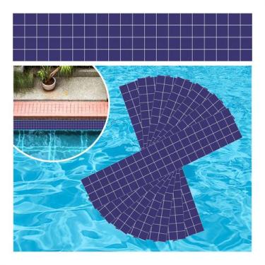 Imagem de Adesivo Piscina Vinílico Degradê Pastillha Azul 100x20cm - Resitank