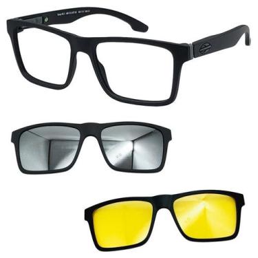 Imagem de Oculos Mormaii Swap NG 2 6153 AFE com 2 Clipon Prata Nortuno, Prata, N