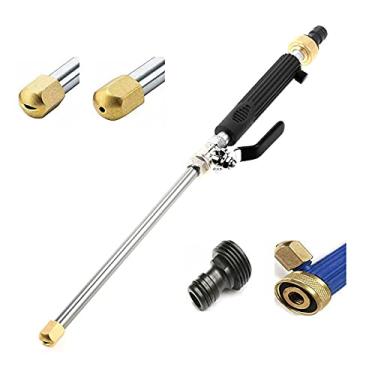 Imagem de Hidro Jet Wand de alta pressão, pulverizador de jardim extensível 2 em 1, acessório de lavadora elétrica, bocal de mangueira de água, arruela de carro, ferramenta de limpeza de vidro, limpador de água