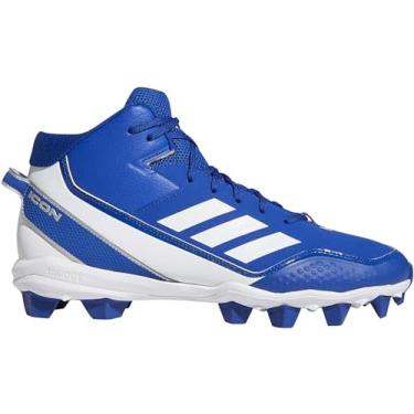 Imagem de adidas Icon 7 Mid Cleats - Tênis de beisebol masculino, Team Royal Blue/White, 41 BR