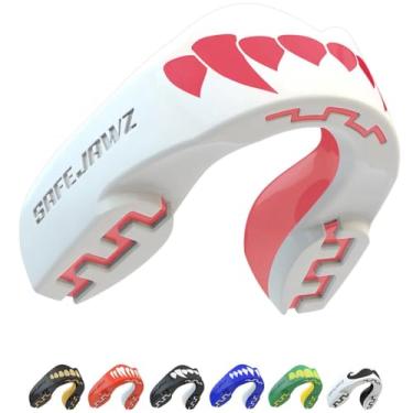 Imagem de Protetor bucal Segura JAWZ Fangz-Rosa/Branco, Branco, Snr