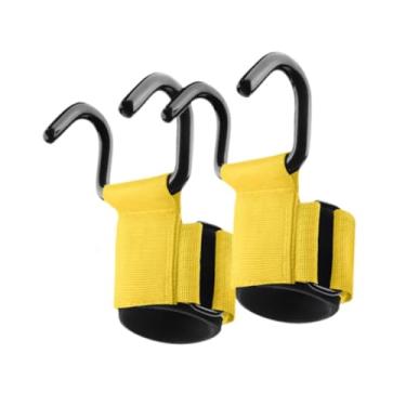 Imagem de Colaxi Fitness Levating Hancht Haillefting Grip Exercício Sem escorregamento para homens Mulheres preenchimento de pulso para levantamento de powerlifting de, Amarelo
