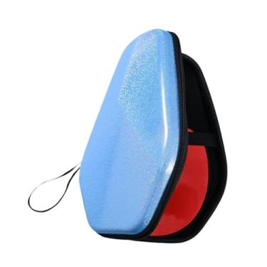 Imagem de Dynwave Ping Pong Paddle Caso Double Hard Practical Carry Bag Racket Tampa Proteção Tabela Patdle Paddle Case para competição de viagens, Azul