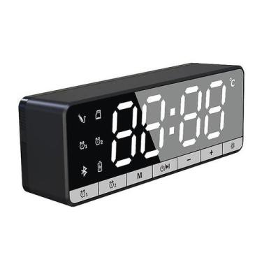 Imagem de Alto-falante Bluetooth Sem Fio com Despertador e Display LCD