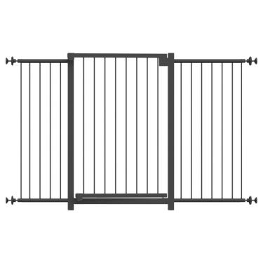 Imagem de Grade Portão Pet Bebê Divisor Ambiente 68 A 123 Cm - Preto