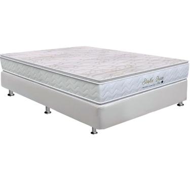 Imagem de Cama Box Casal: Colchão Molas Orthoflex MasterPocket Ensacadas Starflex Dream New + Base crc Courano White(138x188)