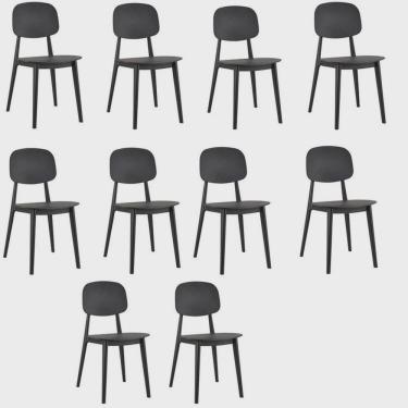 Imagem de Conjunto 10 Cadeiras Cátia Polipropileno