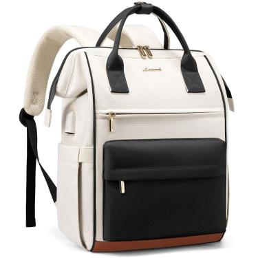 Imagem de Mochila para laptop LOVEVOOK para mulheres 15,6" impermeável preta