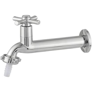 Imagem de Torneira Para Cozinha Tanque Longa Parede 1/4 De Volta C/Bico 3/4