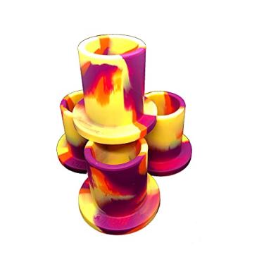 Imagem de Shawties Copos de shot ski com ventosa - Transforme qualquer esqui, snowboard ou wakeboard em um shot-ski - Pacote com 4 (Org/vermelho)