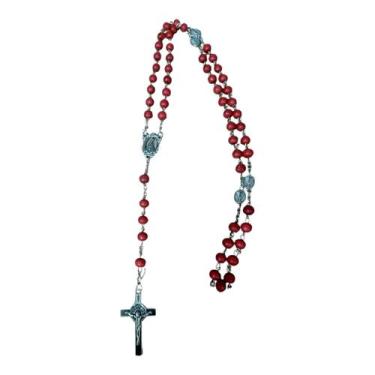 Imagem de Terço Perfume Rosas Nossa Senhora Aparecida VERMELHO MEDALHA - ASA