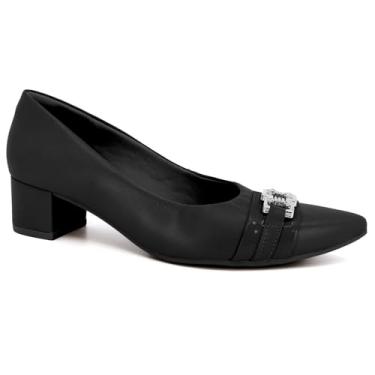 Imagem de Scarpin Feminino Fivela Preto Usaflex MM0502