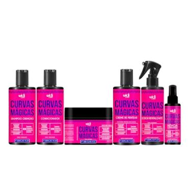 Imagem de Widi Care Curvas Mágicas, Kit Completo com Shampoo, Condicionador, Máscara, Creme de Pentear, Soroh Revitalizante e Névoa, Vegano