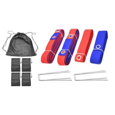 Imagem de menolana Linhas de vôlei de praia (8m 16m Comprimento) Acessórios para exercícios Kit de marca, Vermelho Azul