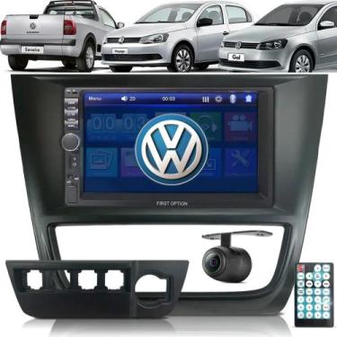 Imagem de Central Multimidia Gol G6 Voyage G6 Saveiro G6 2013 a 2016 Mp5 Moldura