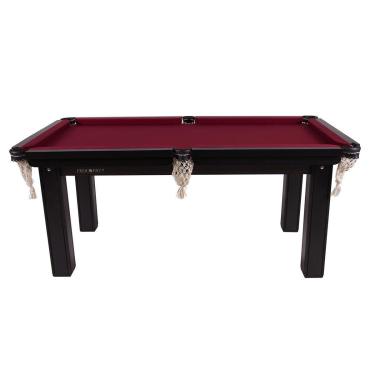 Imagem de Mesa Sinuca Bilhar MDF 1.85 x 1.07 Procópio - Vinho-Unissex