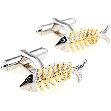 Imagem de Abotoaduras de cobre SS The Fish Bone para homens