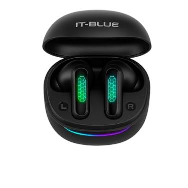 Imagem de Fone de Ouvido Sem Fio TWS, Bluetooth 5.4, Gamer, Com Microfone, RGB, Até 8h de Bateria, Preto
