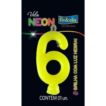 Imagem de Vela Neon N6 - Festcolor
