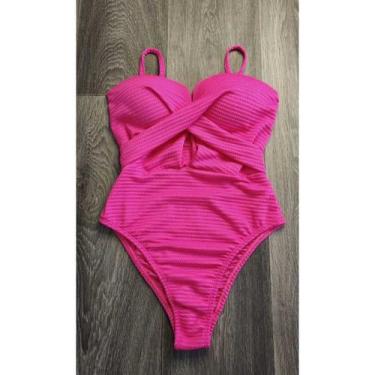 Imagem de Body Maiô Feminino Elegante Moda Praia Feminino Verão - Betanqur, Pink