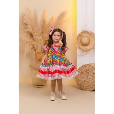 Imagem de Vestido Junino Cordel Encantado Azul - Joaninha Baby, 08 ANOS