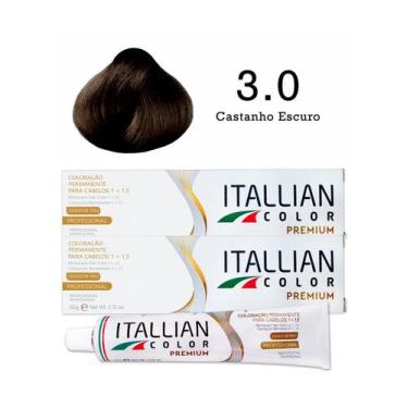 Imagem de 2 Unidades Coloração Itallian Color 3.0 Castanho Escuro - Itallian Hai