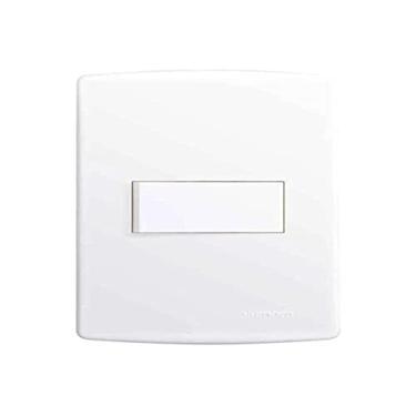 Imagem de Conjunto com 1 Interruptor Simples com Placa 4X2, Alumbra, Siena 6511, Branco