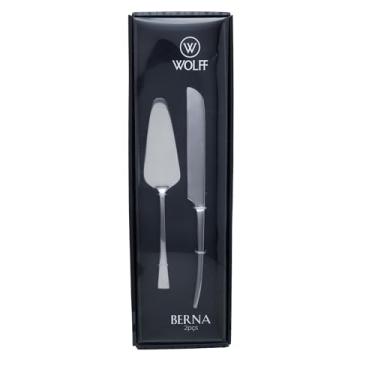 Imagem de WOLFF - Conjunto 2 Peças para Bolo Berna Aço Inox - 1 Espátula 1 Faca