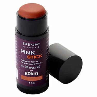 Imagem de Protetor Solar com Cor Fps90 Fpuva70 Pink Stick 80Km Ultra, Pink Cheeks, Pequeno