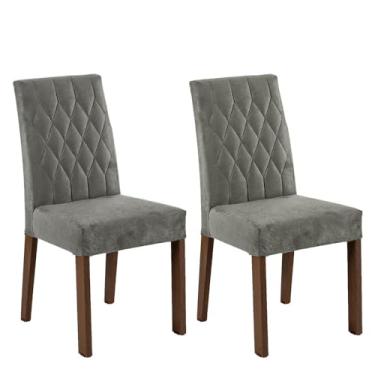 Imagem de Kit 2 Cadeiras de Jantar 4256 Rustic/silver Madesa