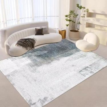 Imagem de Tapetes leves de estilo japonês para sala de estar, flanela espessa, decoração de quarto, capacho de entrada lavável, tapete de mesa de centro (120x160 cm/flanela E)