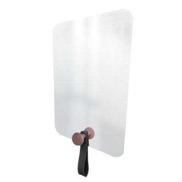 Imagem de Espelho Funcional Hook Rosa Com material sintético Preto  60 X 40 Cm  