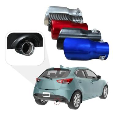 Imagem de Ponteira de Escapamento Esportivo Universal do Cinoy para Carro Automotivo [COR: PRATA]