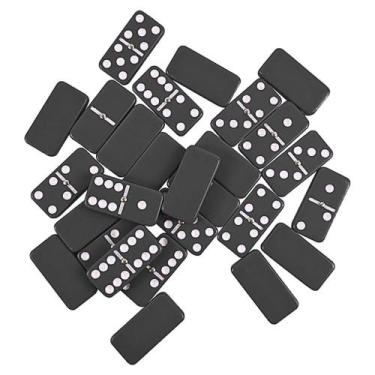 Imagem de Kit Conjunto Dominó Colorido Profissional Osso Estojo 28 Peças - Prime