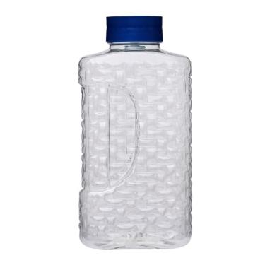 Imagem de Garrafa De Água Jarra Suco Geladeira Tampa Higiênica Automática Com Efeito Cascata 1,9L (Azul)